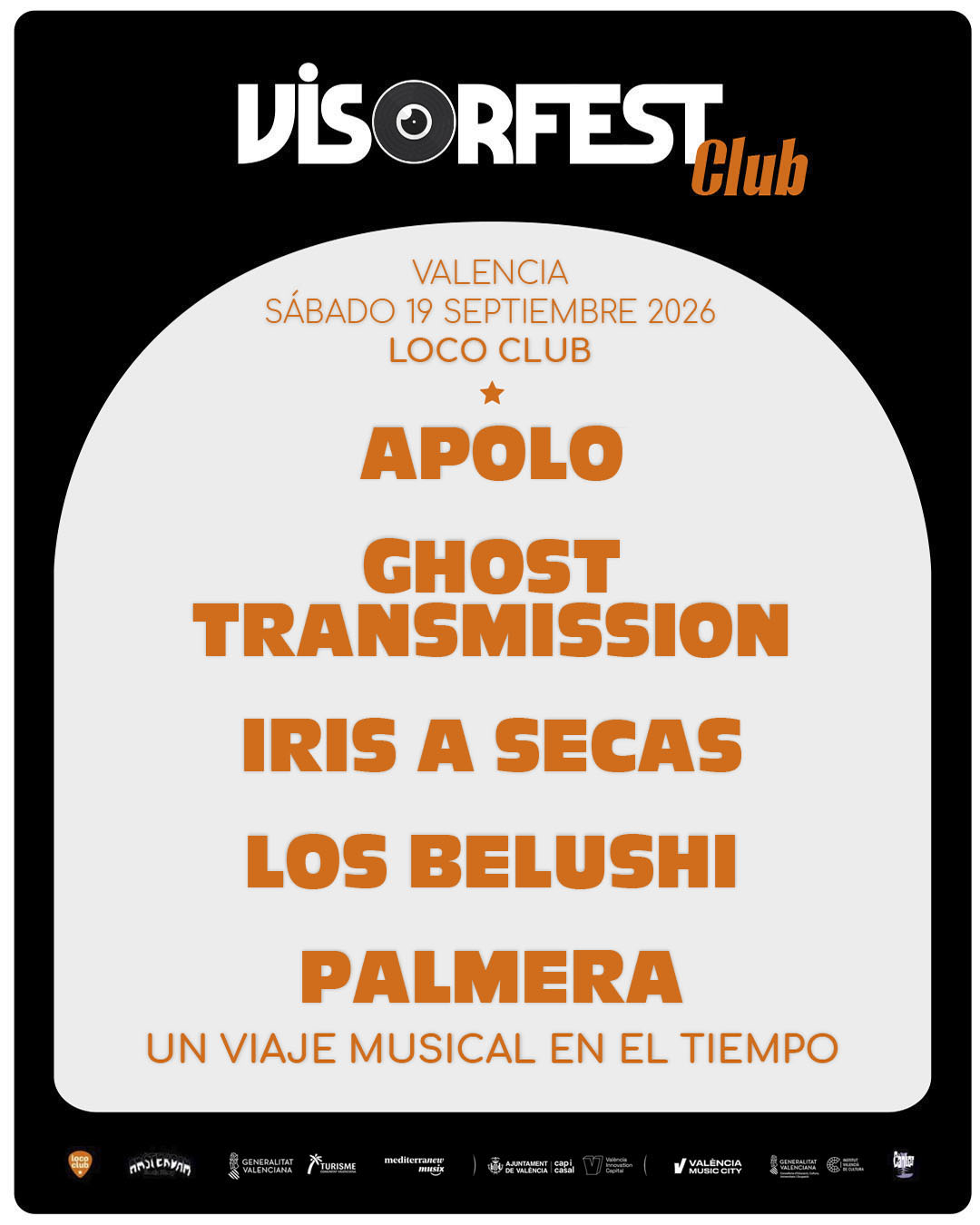 VISOR FEST CLUB: APOLO + GHOST TRANSMISSION + IRIS A SECAS + LOS BELUSHI + PALMERA